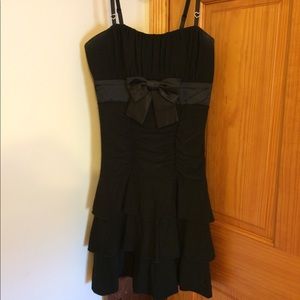 Black mini dress